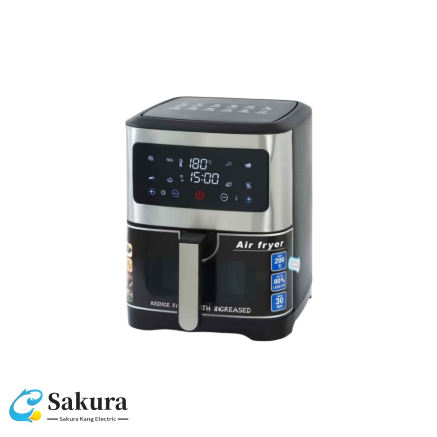 مقلاة هوائية بسعة كبيرة 6 لتر للاستخدام العائلي