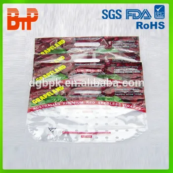 FDA grade ziplock bag with ventilation holeg