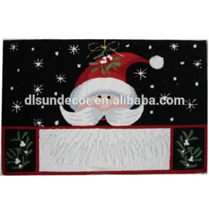 Polyester hand made christmas rugs seasonal rug