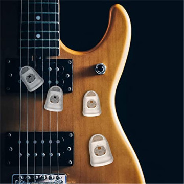 Silicone antiderrapante protetores de dedo protetores guitarra guitar