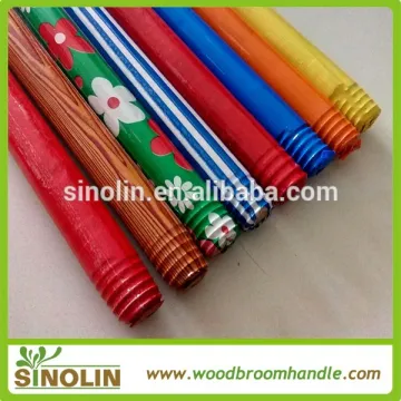 SINOLIN 120X2.2cm pvc coated broom wooden handle/pvc coated broom wooden stick/pvc coated broomstick wood