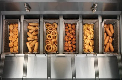 Henny Penny OFG-342 2-Well Gas Deep Open Fryer: Double Tank Commercial Kitchen Equipment