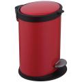 12L RED Stainless Steel Pedal bin