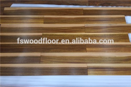 18mm iroko color contrast hardwood flooring from Foshan factory