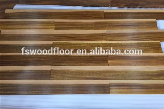 18mm iroko color contrast hardwood flooring from Foshan factory