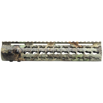 Funpowerland Keymod 10 Inch Camo Color Rifle Length Key Mod Free Float Rifle Style Handguard Rail Mount