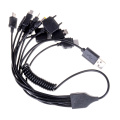 10 i 1 USB Multi Charger-utdragbar kabel