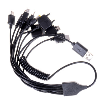 Câble rétractable multi-chargeur USB 10 en 1