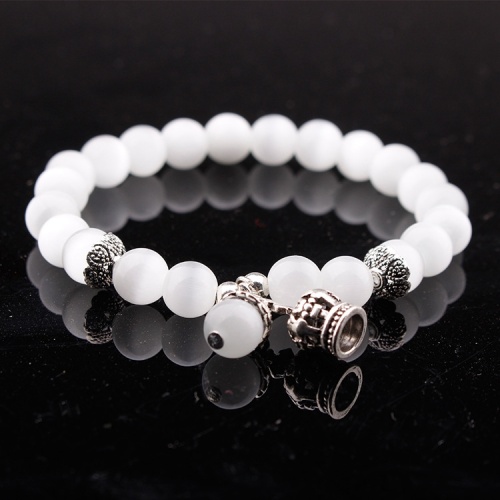 cat eye stone Crown Crystal crack Bead Bracelet luxury charm couple jewelry men's and women's Christmas gifts