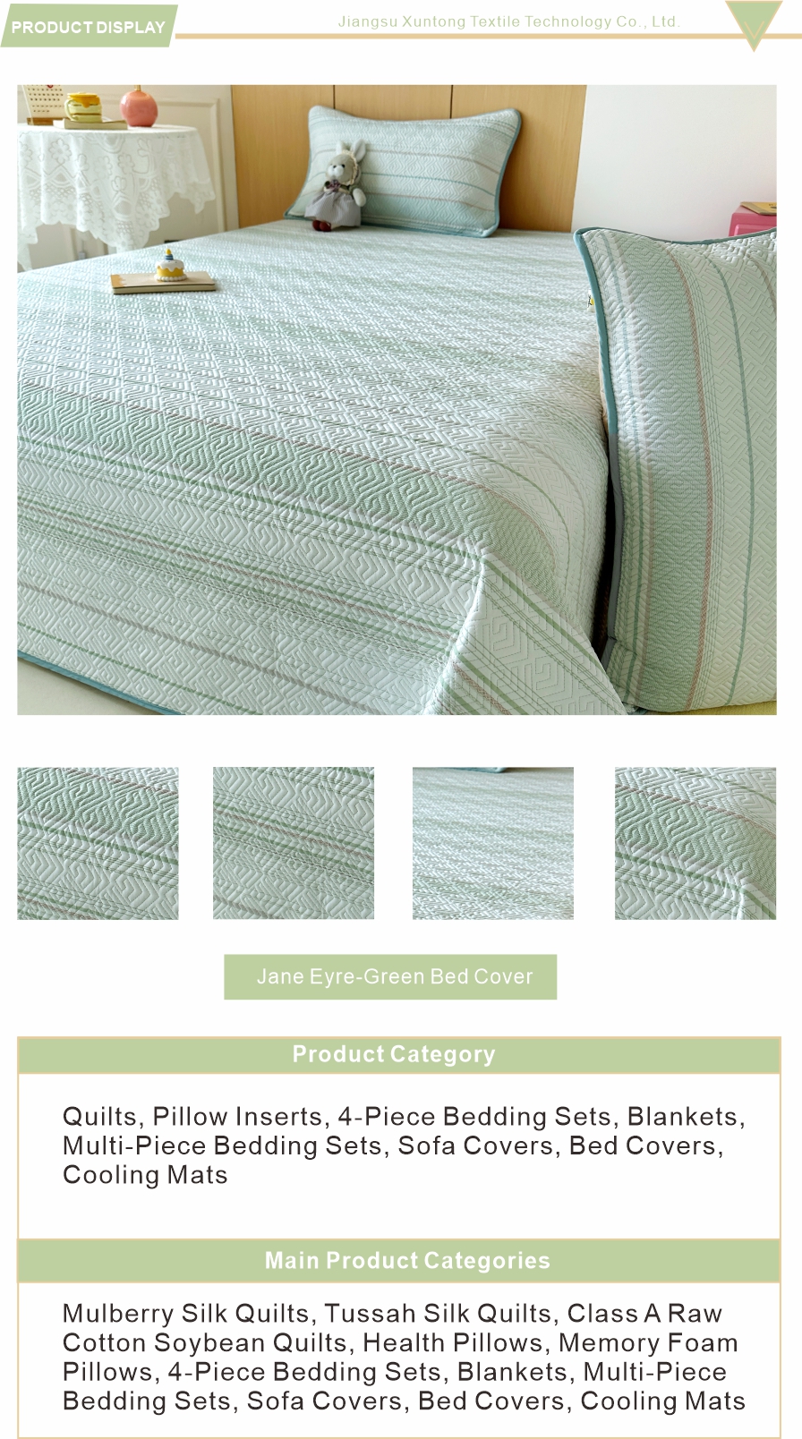 High thread count cotton bed cover