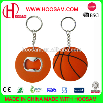 Bottle Opener, Made of Zinc Alloy Material with Soft Rubber Coating