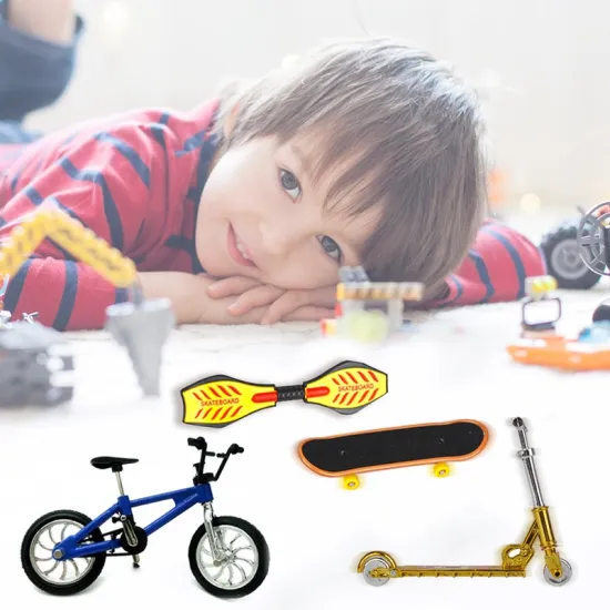 1Set Mini Scooter Two Wheel Scooter Children's Educational Toys Finger Scooter Bike Fingerboard Skateboard