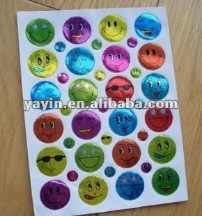 Lovely reward label/smiling face sticker