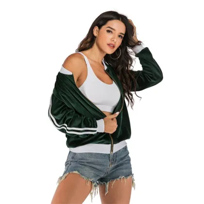 Green Women's Bomber Jacket