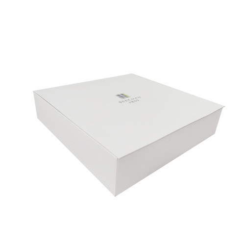 Elegant white cosmetic magnetic cardboard box