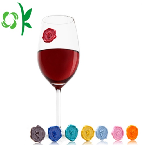 Silicone personalizado Wine DrinkMarkers aniversário criativo