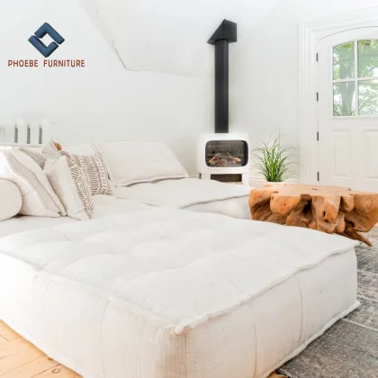Upholstered Brio Lounge Modular Sectional Sofa with Removable Pillows
