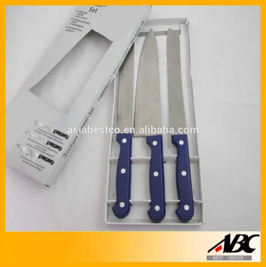 Professional Stainless Steel 3pcs Chef Knife Set