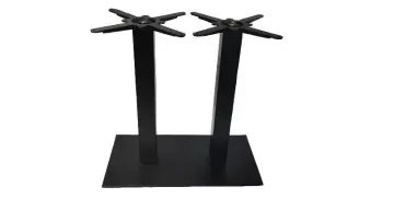 Cast Iron Rectangular Dual-Rod Table Feet