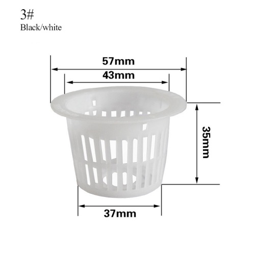 1 7/10 Zoll Plastikpflanze Net Pot Topfe