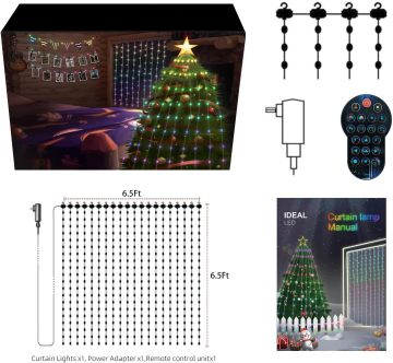 Smart LED Curtain Lights - App Control RGB Pixel Διευθύνητοι πίνακες LED για πάρτι και διακοσμήσεις