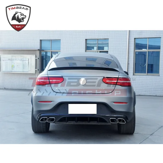 Mercedes-Benz GLC Coupe 2015+ AMG 43/63 Style ABS Plastic Body Kits with Exhaust Pipe