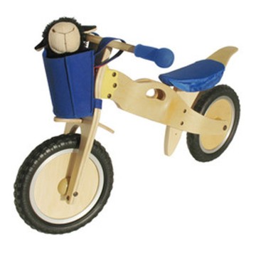 Funny children balance wooden bicycle with storage bags ,Top selling wooden balance bike,Kids walker