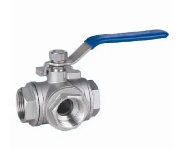 stainless steel tee ball valve