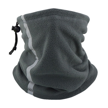 Reflective Polyester Fleece Scarf - Multifunctional Winter Scarf with Night Visibility
