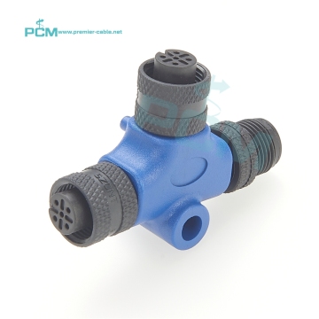 Adaptateur de réseau de capteurs marins: Kit NMEA2000 TEE TEE M12 Micro-C 5 broches Connecteur pour le réseau de périphériques