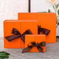 Perfume Packaging Orange Paper Gift Box Empty