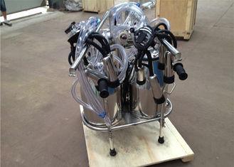 Double Buckets Vacuum Manostat Cow Mobile Milking Machine W