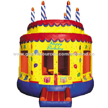 Inflatable Cake Castle/Good Quality Bouncer, Meets ASTM, UL (USA) EN71, CE, EMC, GS, BS Marks