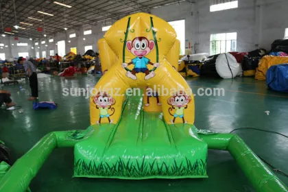 Water games tropical tahiti inflatable palm tree floating island