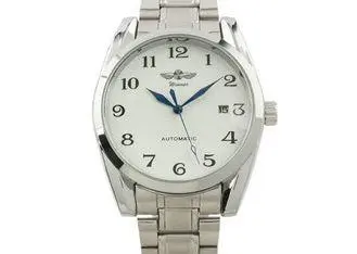 Silver Dial Vogue Mens Automatic Watch Mechanical For Men S