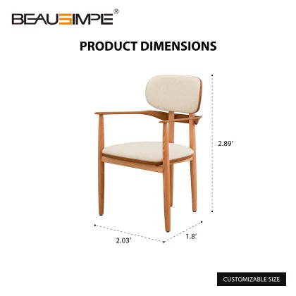 Light Luxury White Oak Leisure Chair