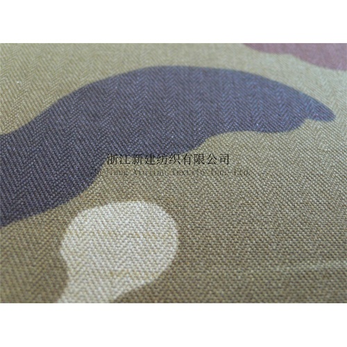 Herringbone Military Camouflage Canvas Fabric for Ireland