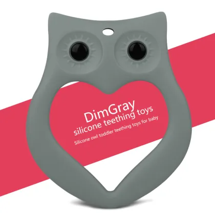 Wholesale food grade BPA Free silicone baby teethers toy