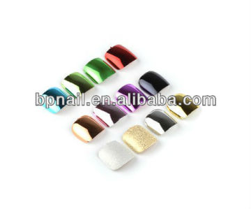 Electroplating toe nail tips.