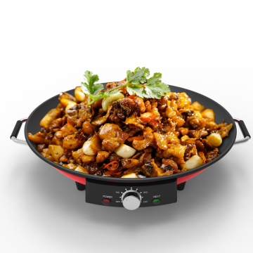 Factory Direct Stainless Steel Electric Frying Pan for Heating Food Hot Pot
