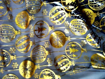 mesh fabrics Foil tulle mesh for christmas