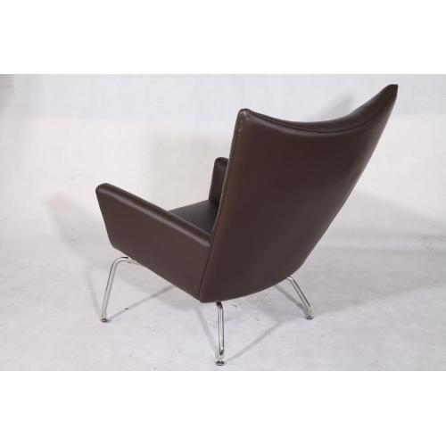 Alawọ Hans Wegner CH445 ajọra Wing Alaga