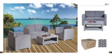 4 Seater PP Outdoor Sofa Set