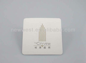 High Quality Hotel Absorb Paper Coaster 9x9cm