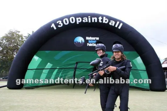 inflatable paintball tent, inflatable event tent for sport games F4060