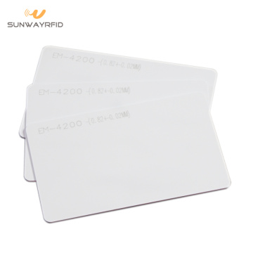 125Khz EM4200 RFID White Card