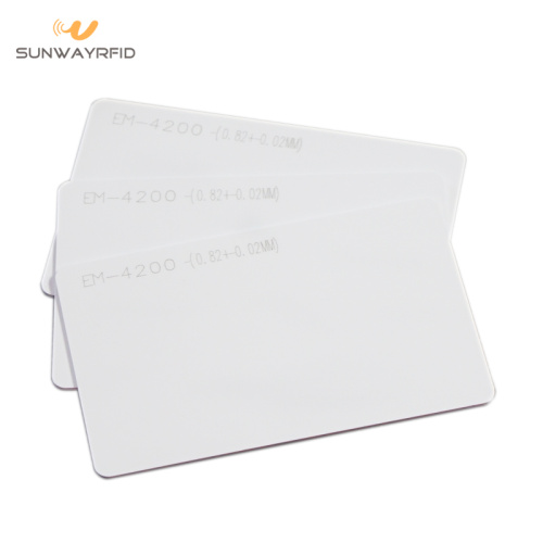 125Khz EM4200 RFID White Card