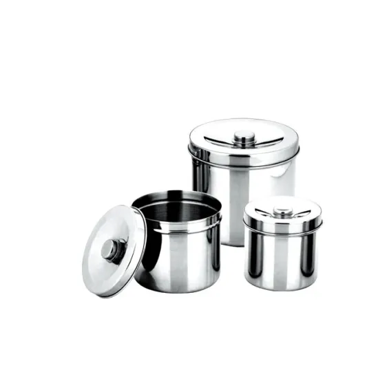 Stainless steel potointment pot