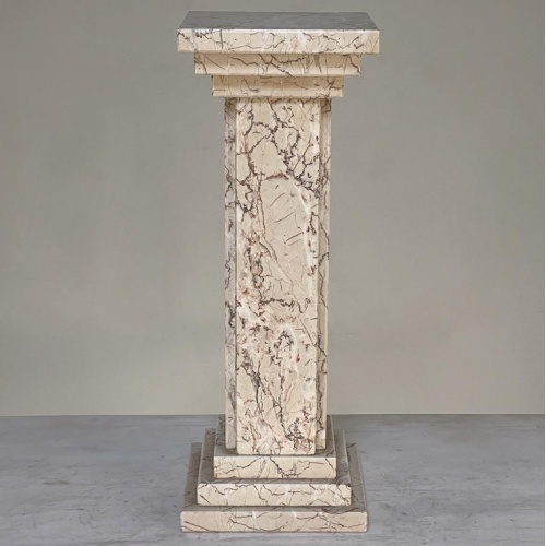 Heavy Duty Carved Marble Pillar with Statuary Base
