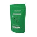 sacchetto di caffè verde con fondo nero opaco personalizzato all&#39;ingrosso